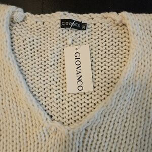 Cream Men's Knitted Sweater